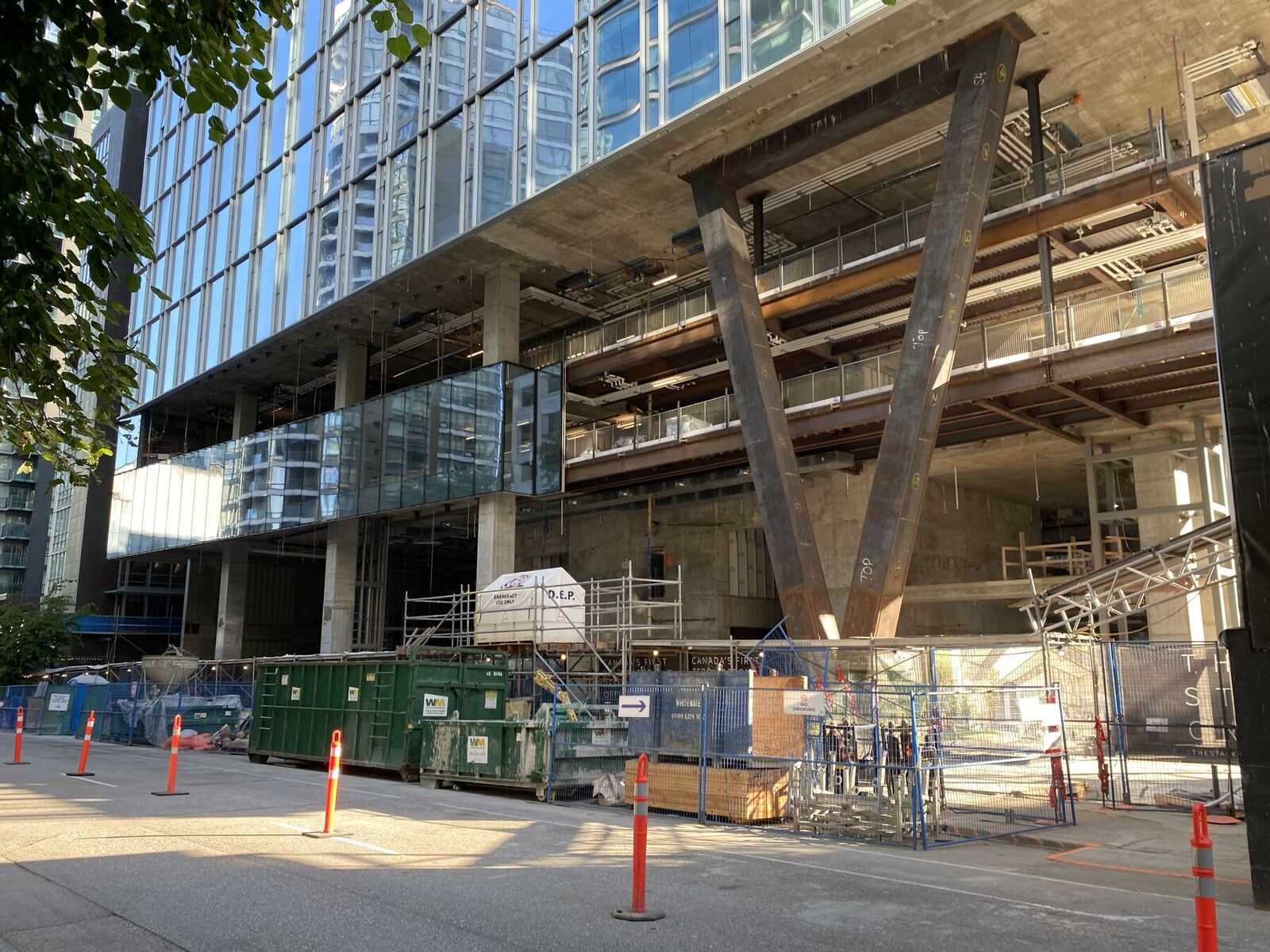 High-rise under construction in downtown Toronto