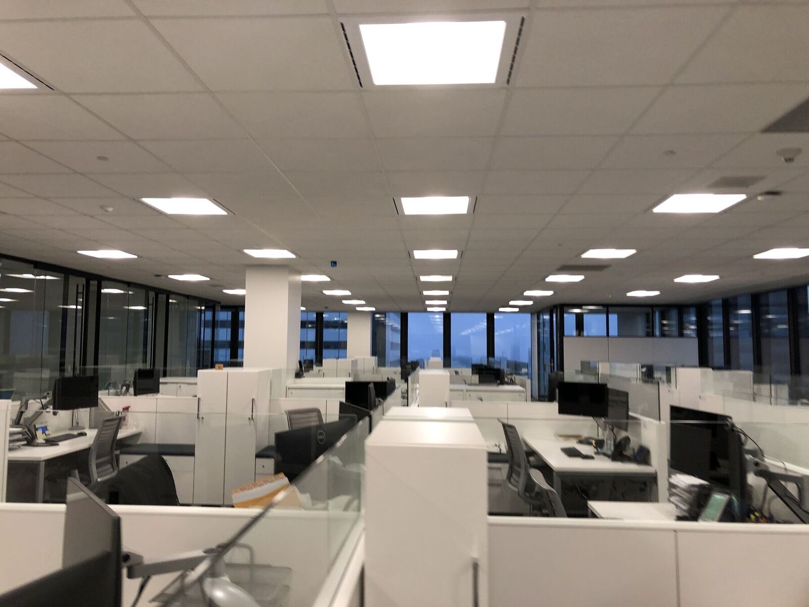 Completed open office fit-out