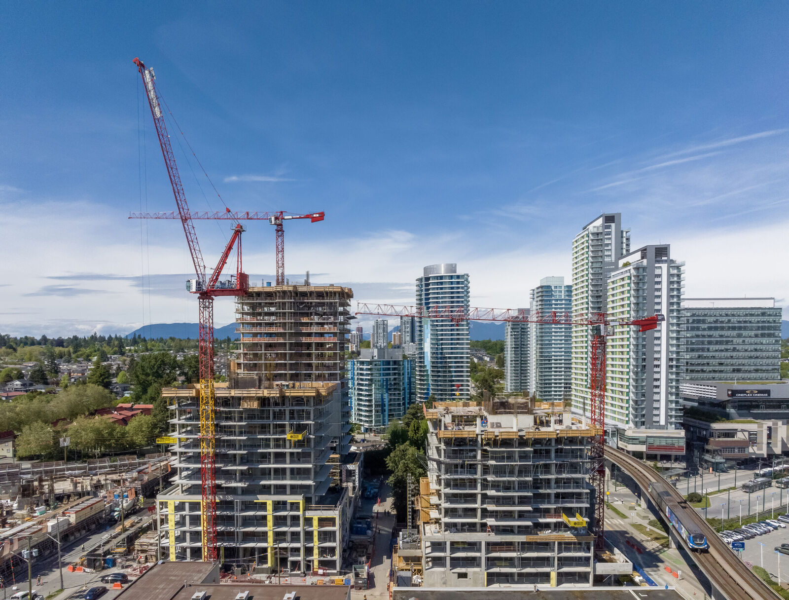 Residential tower under construction